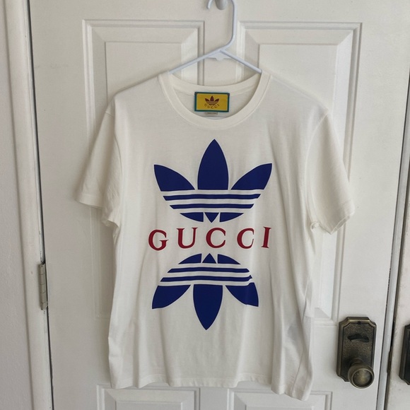 Gucci x Adidas Logo print T-shirt - Picture 1 of 9
